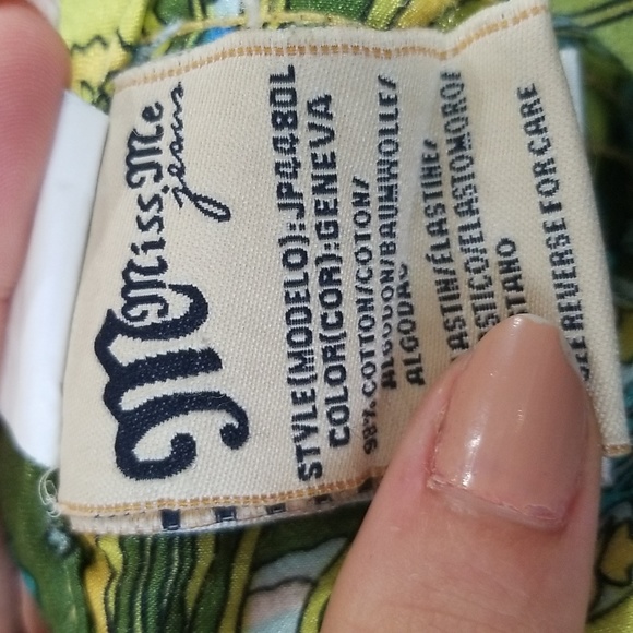 Miss me low waisted patterned waistband flare jeans - Picture 3 of 3